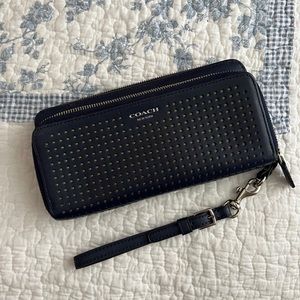 Navy Blue Coach Wallet